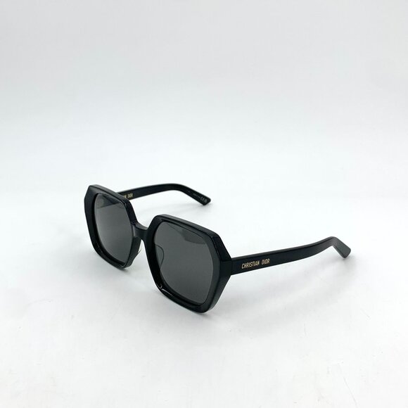 H17527 Christian Dior Black logo letter engraved sunglasses sunglasses with orig - Picture 1 of 9